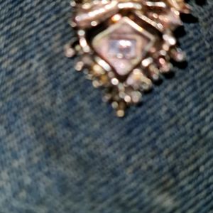 Handmade Art Deco Ornate Silver necklace